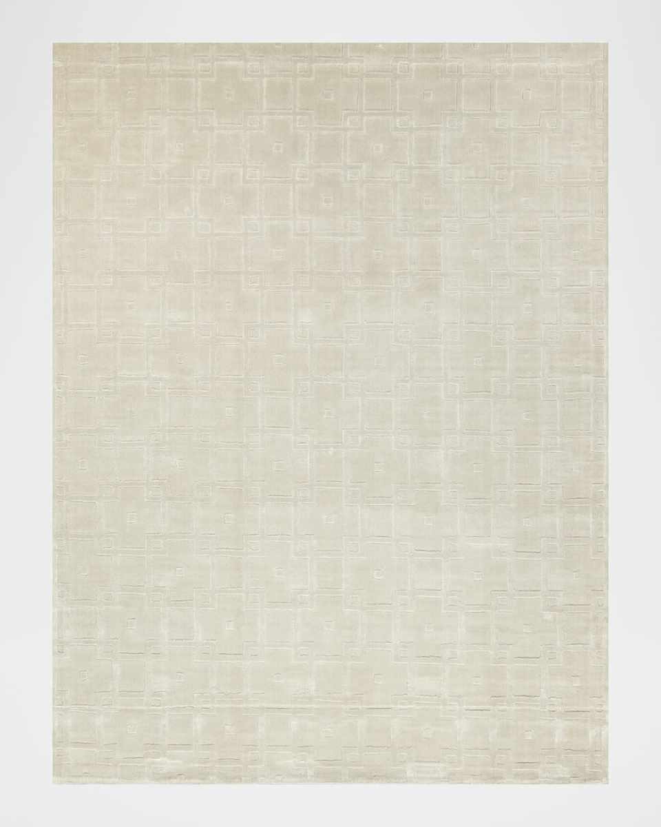 Camora Hand-Loomed Beige Rug, 6' x 9'